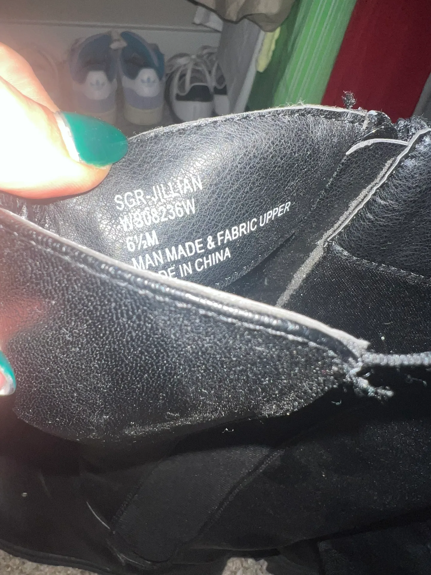 Tall Black Boots Size 7 - Image 2