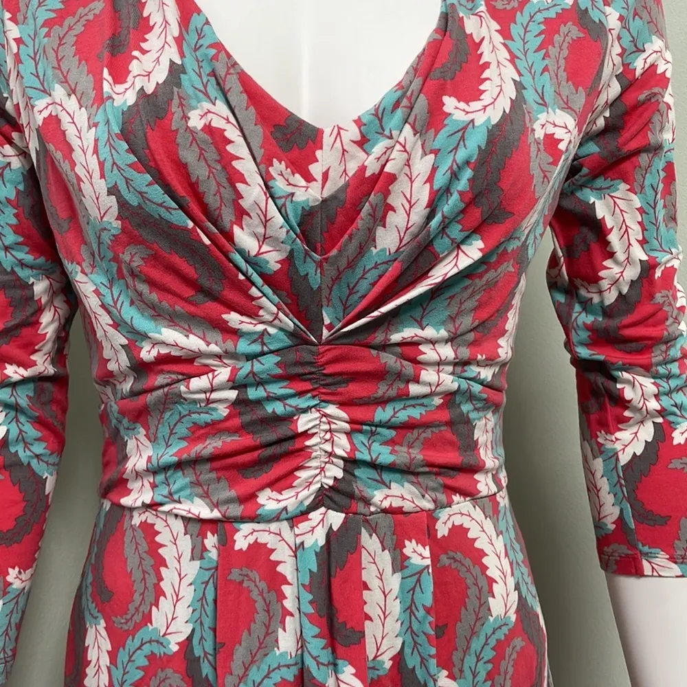 Boden Marion Jersey Viscose Tunic Dress size 6 Gray - Image 3