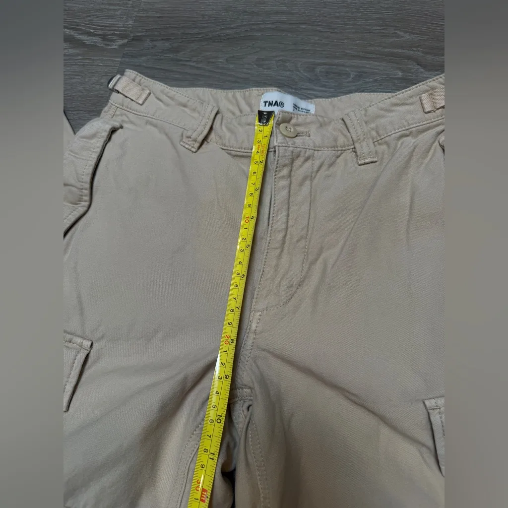 TNA Aritzia Women’s Beige Cargo Worker Pants - Image 4