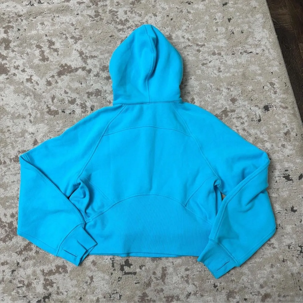 Lululemon Oversized Half Zip Scuba Size XS/S - Electric Turquoise - Image 2