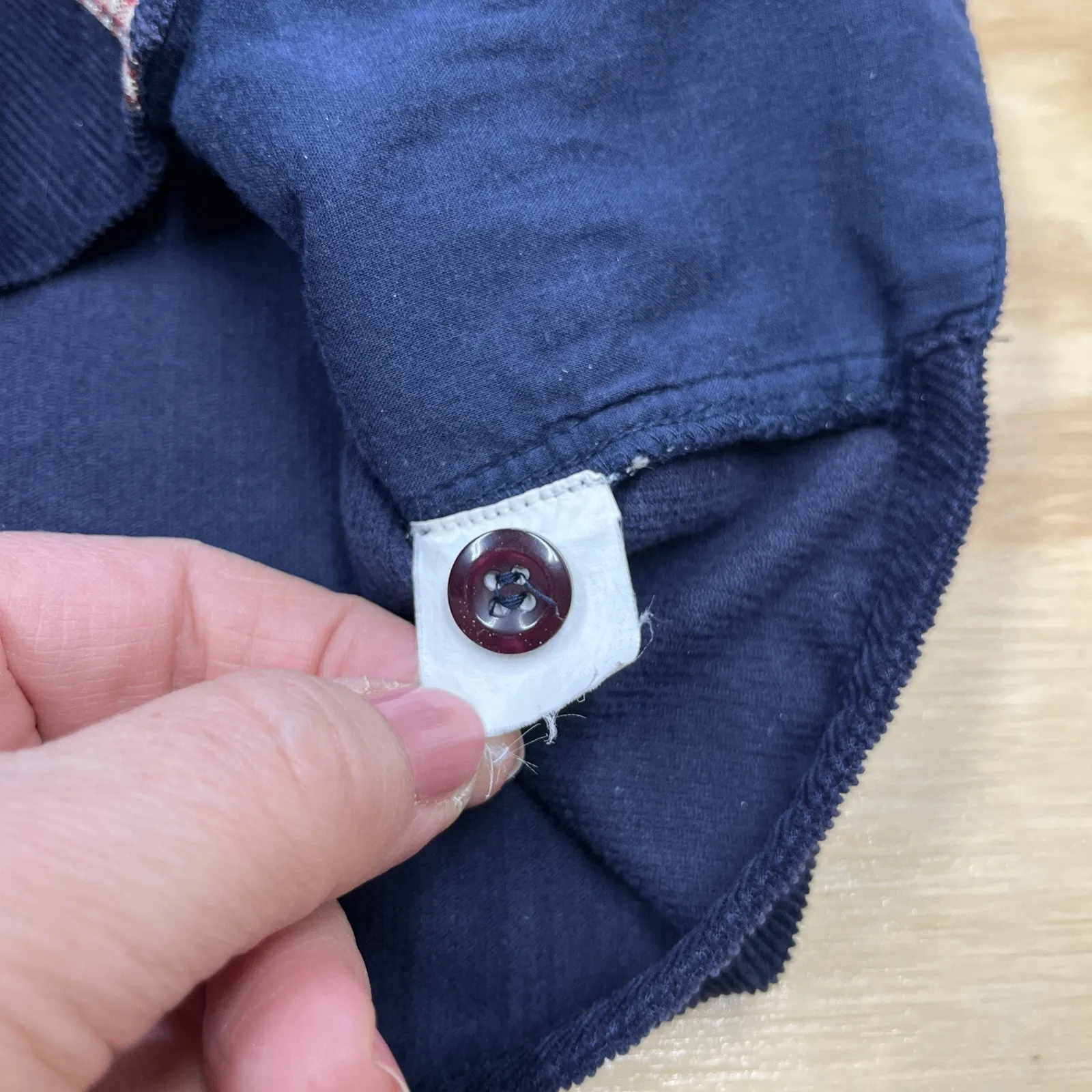 Vtg Bobbie Brooks Women's Corduroy Birdhouse Hearts Vest L (12/14) Blue Retro Size L - Image 13