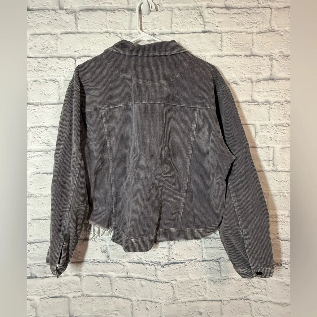 POL Women's Corduroy Trucker Jacket, Med - Image 3