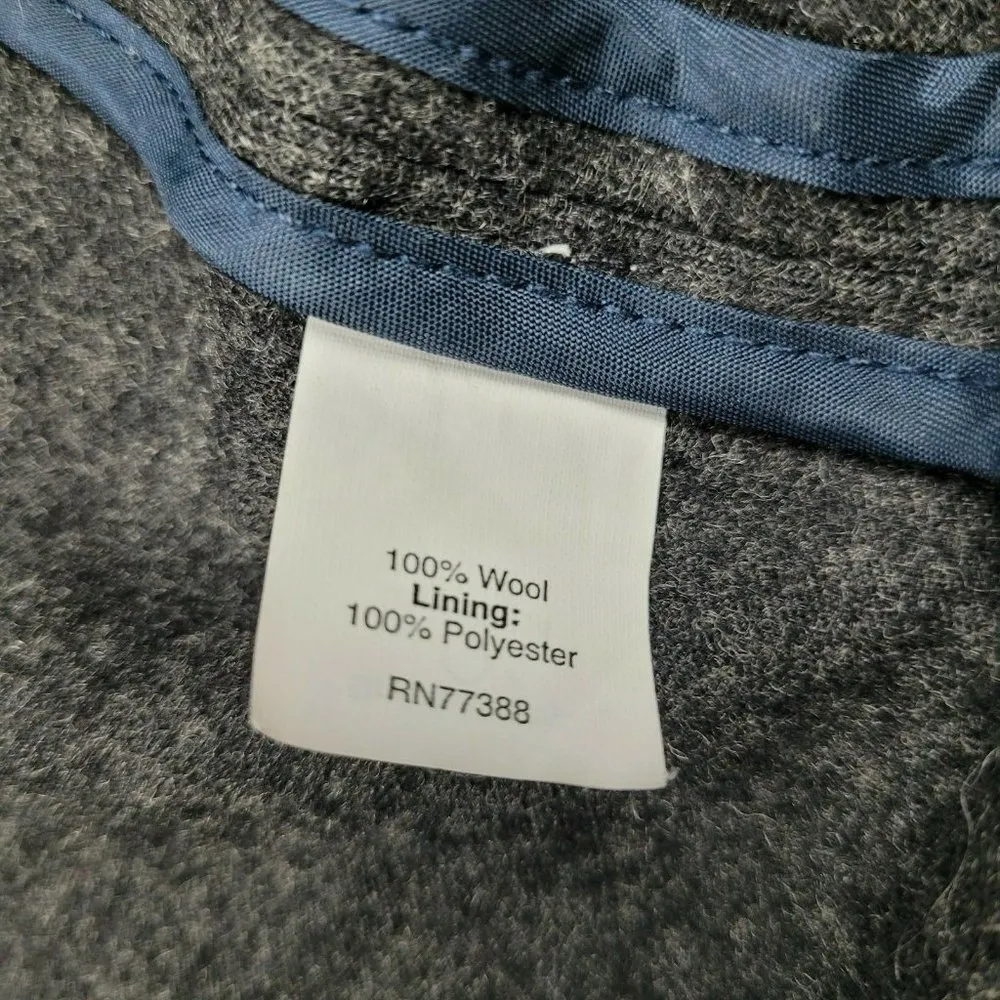 J.Crew  Classic 100% Wool Double Breasted Gray Pea Coat Size 2 EUC - Image 7