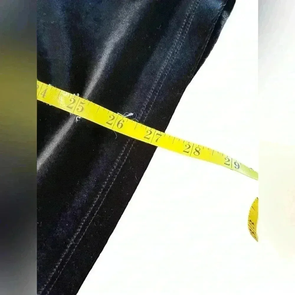 Lane Bryant Black Micro-Beaded Floral Velveteen Formal Wrap Blouse Top 22-24 - Image 7