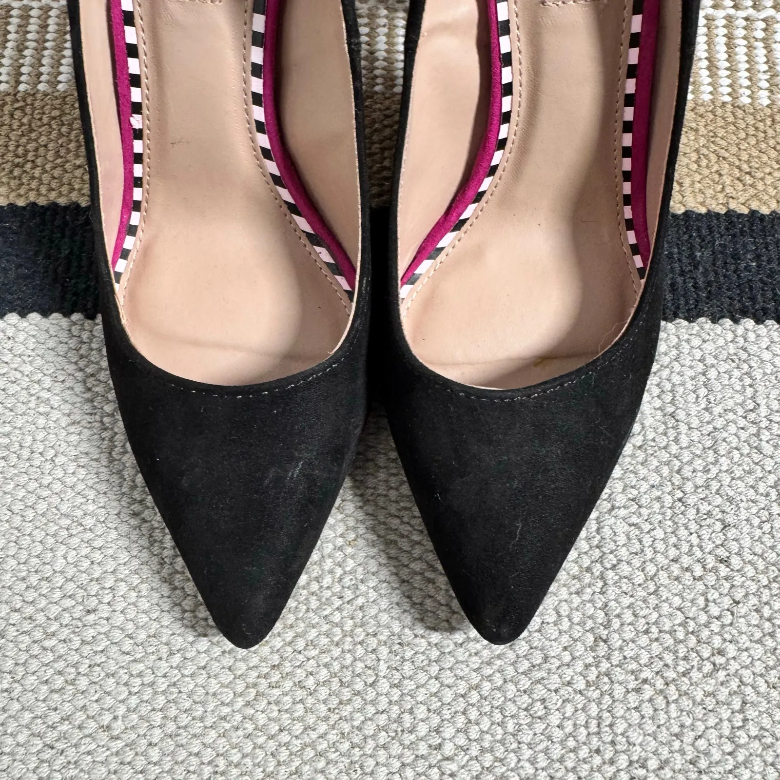 Betsy Johnson Harbur Ruffle Heel Women Black Purple Holiday Dark Romantic Prep - Image 2