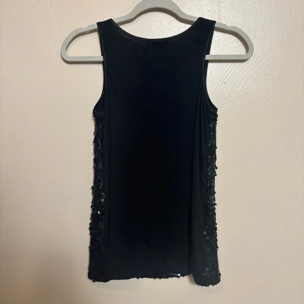 Express Women's Tank‎ Top Sequin Pattern Sleeveless Black Size XS - Image 4