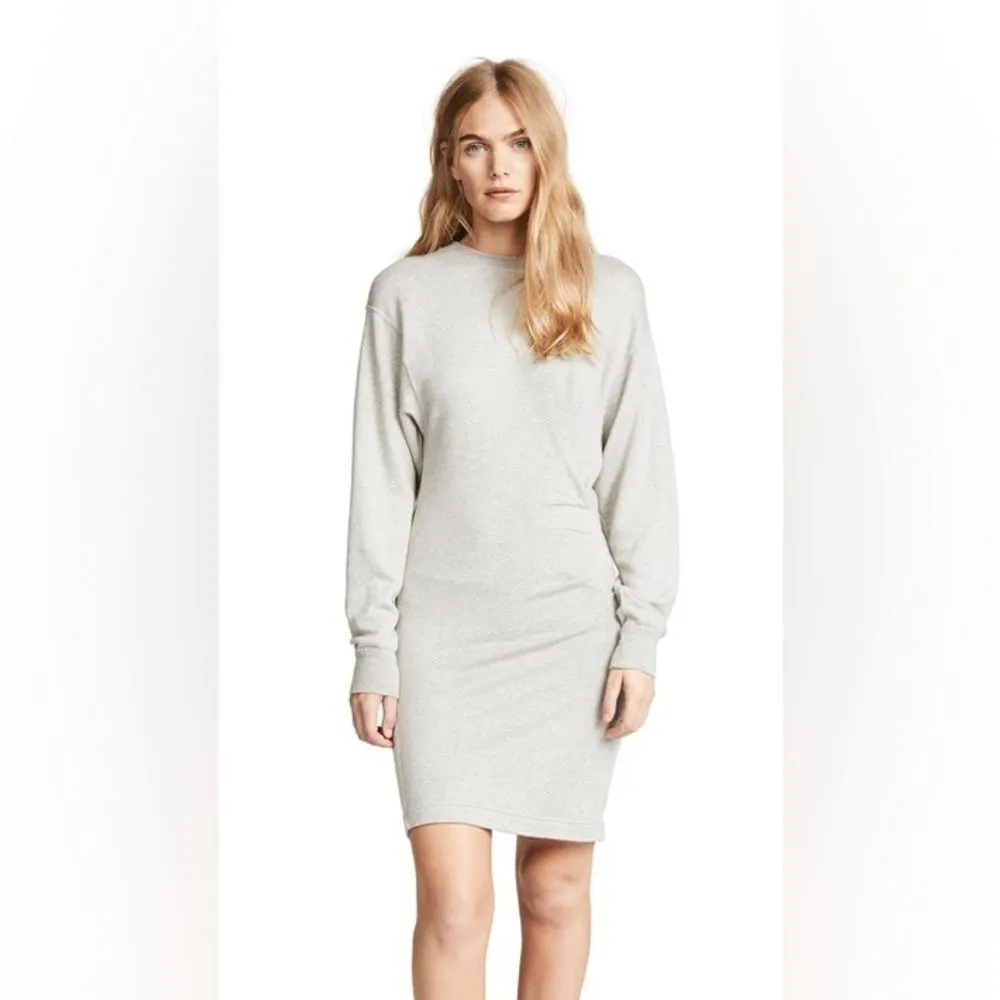 Isabel Marant Etoile Fewlyn French Terry Dress Heathered Gray size 40 /10 - Image 12