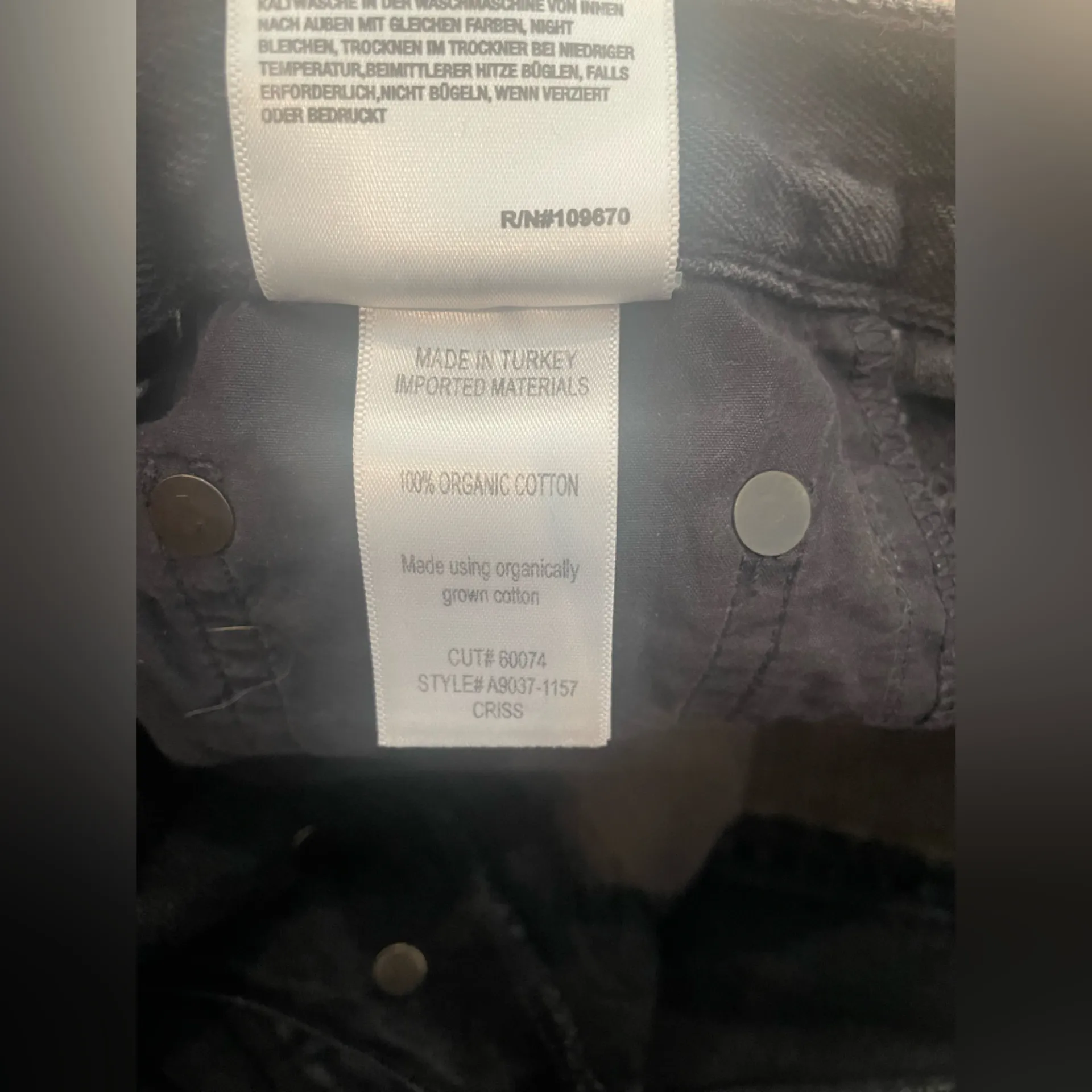 AGOLDE Black Criss Cross Jeans Size 23 - Image 10