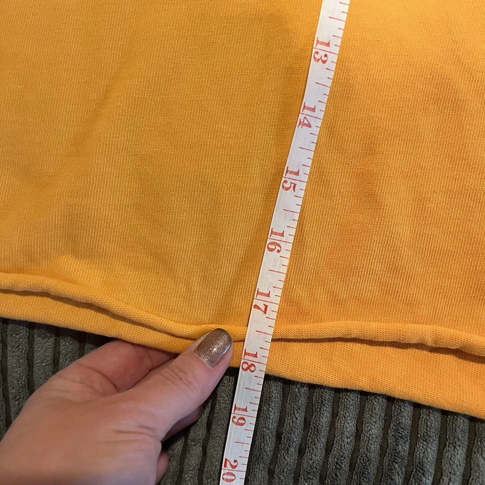 Yellow the Label Sweatshirt Womens XS Cropped Relaxed Fit Made in Canada - Image 2