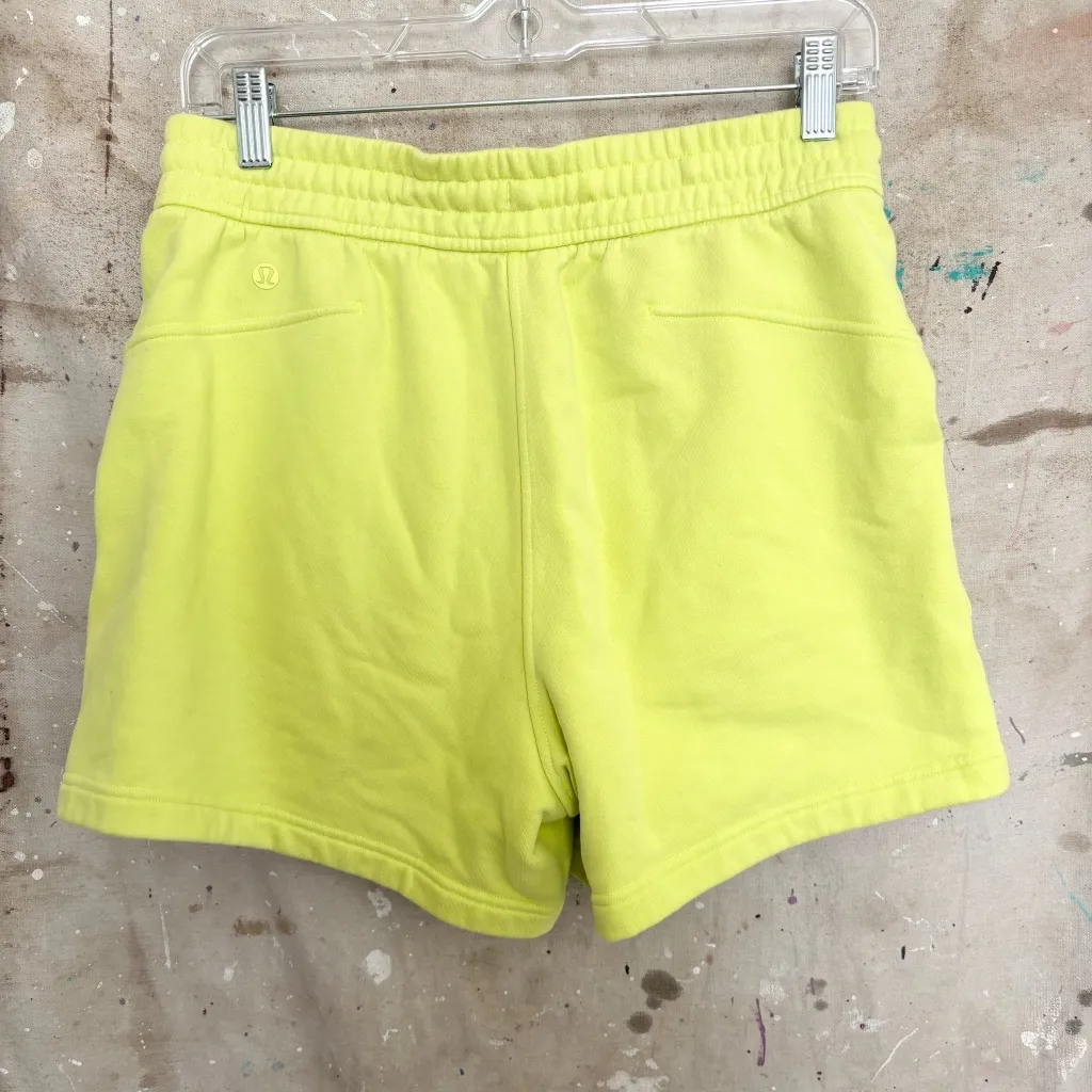 Lululemon Loungeful High-Rise Short 4", Electric Lemon - Image 3