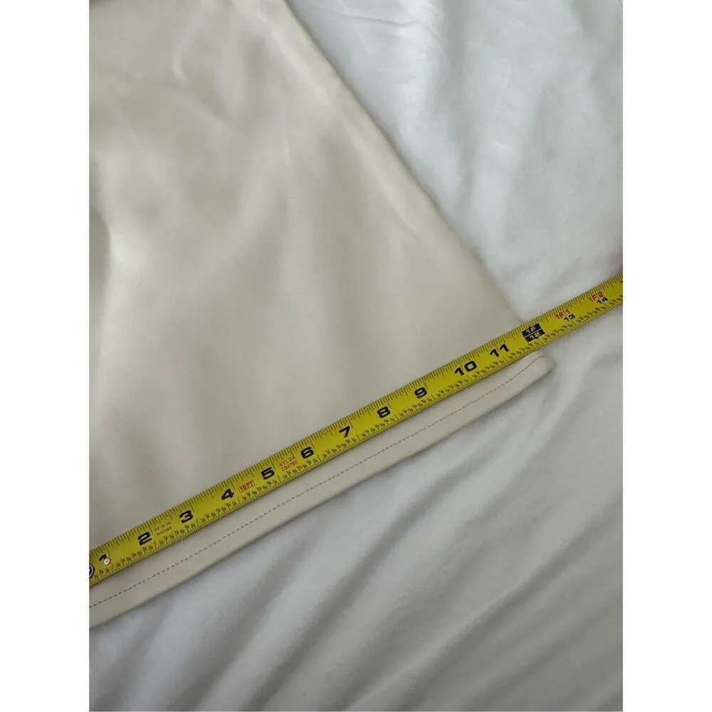 NWT GOOD AMERICAN Faux Leather PantsSz 6/29  Color Bone001 - Image 8