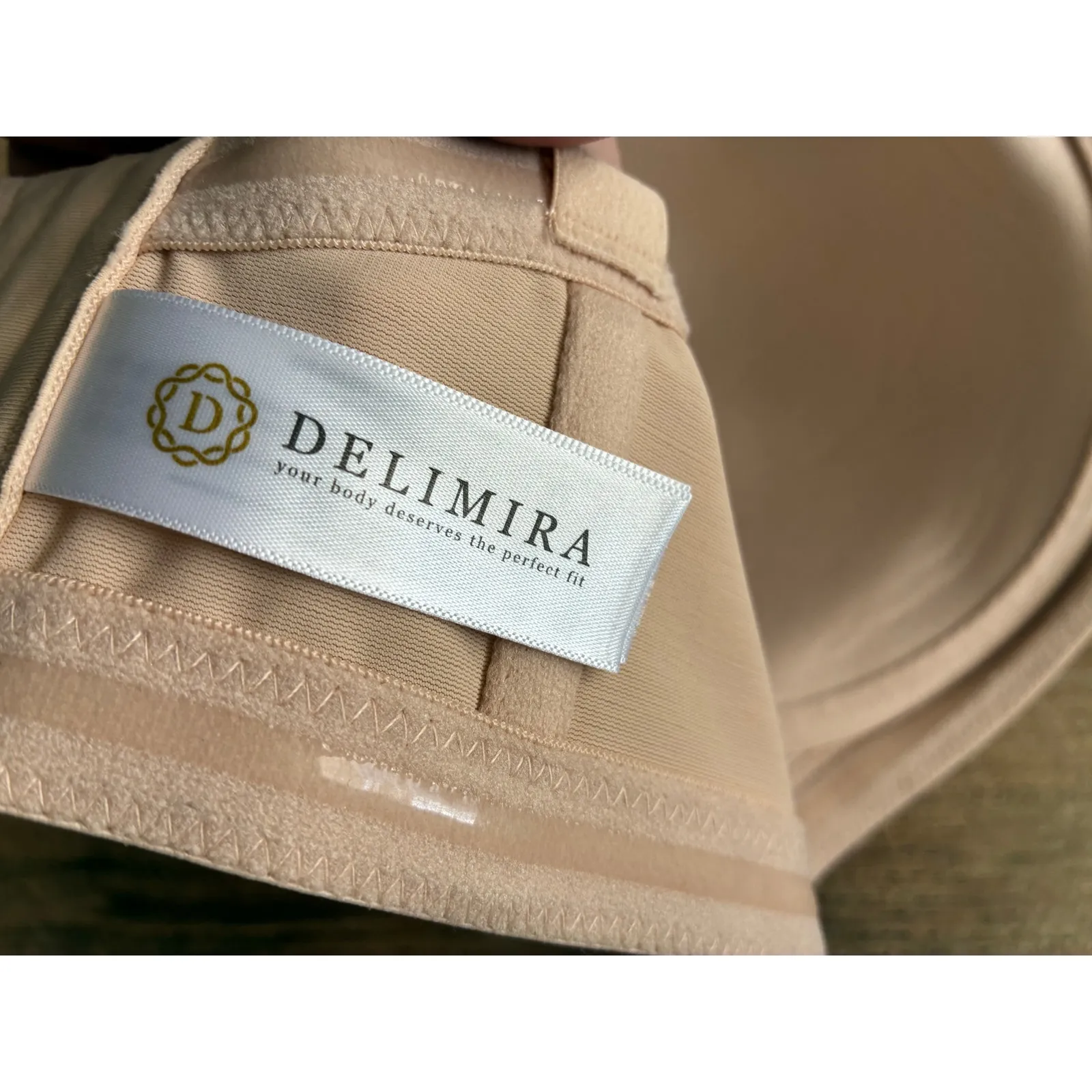 Delimira Bra Strapless Multiway New 38E Beige Tan Size undefined - Image 5