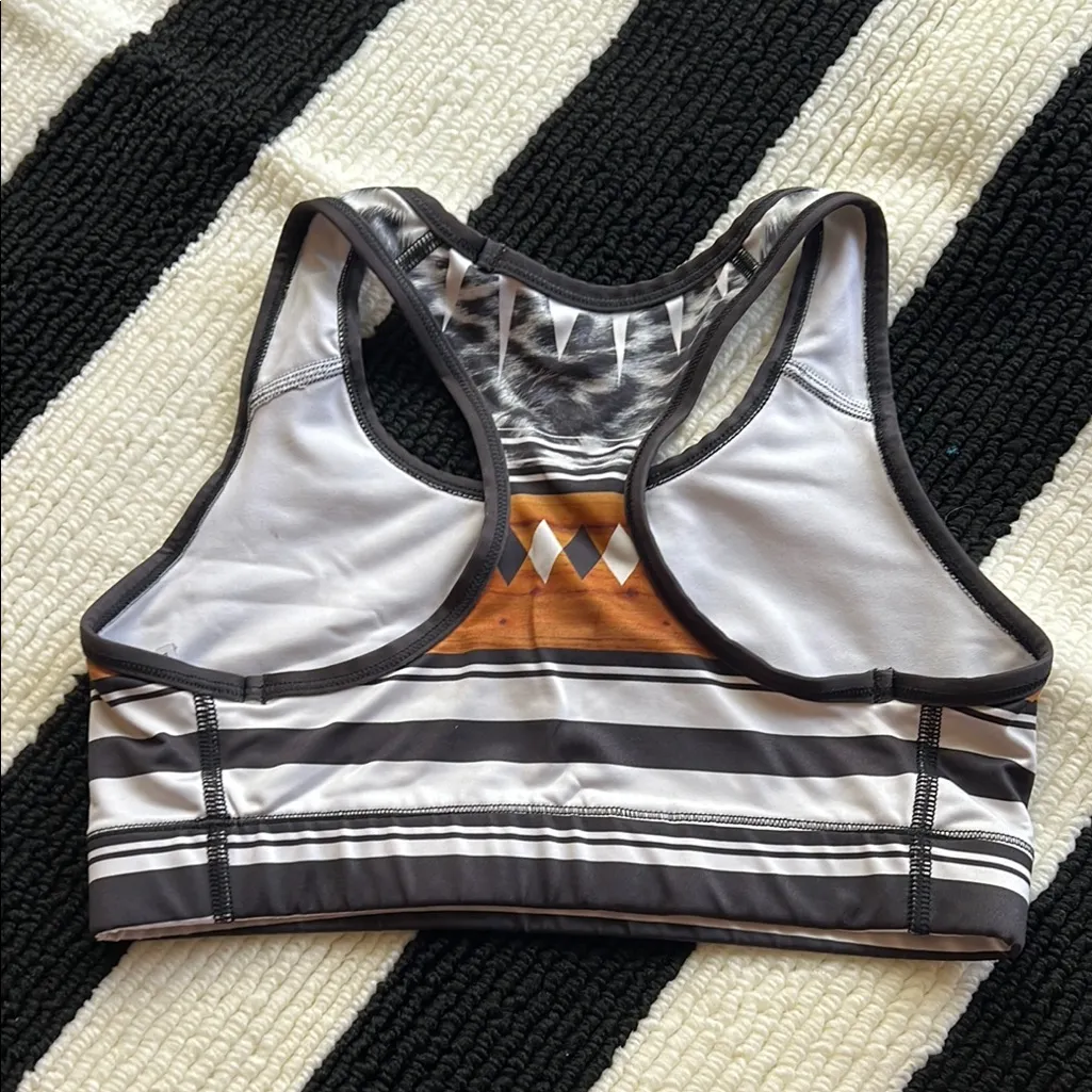 Nike Pro Classic Black White Safari Sports Bra limited edition - Image 9