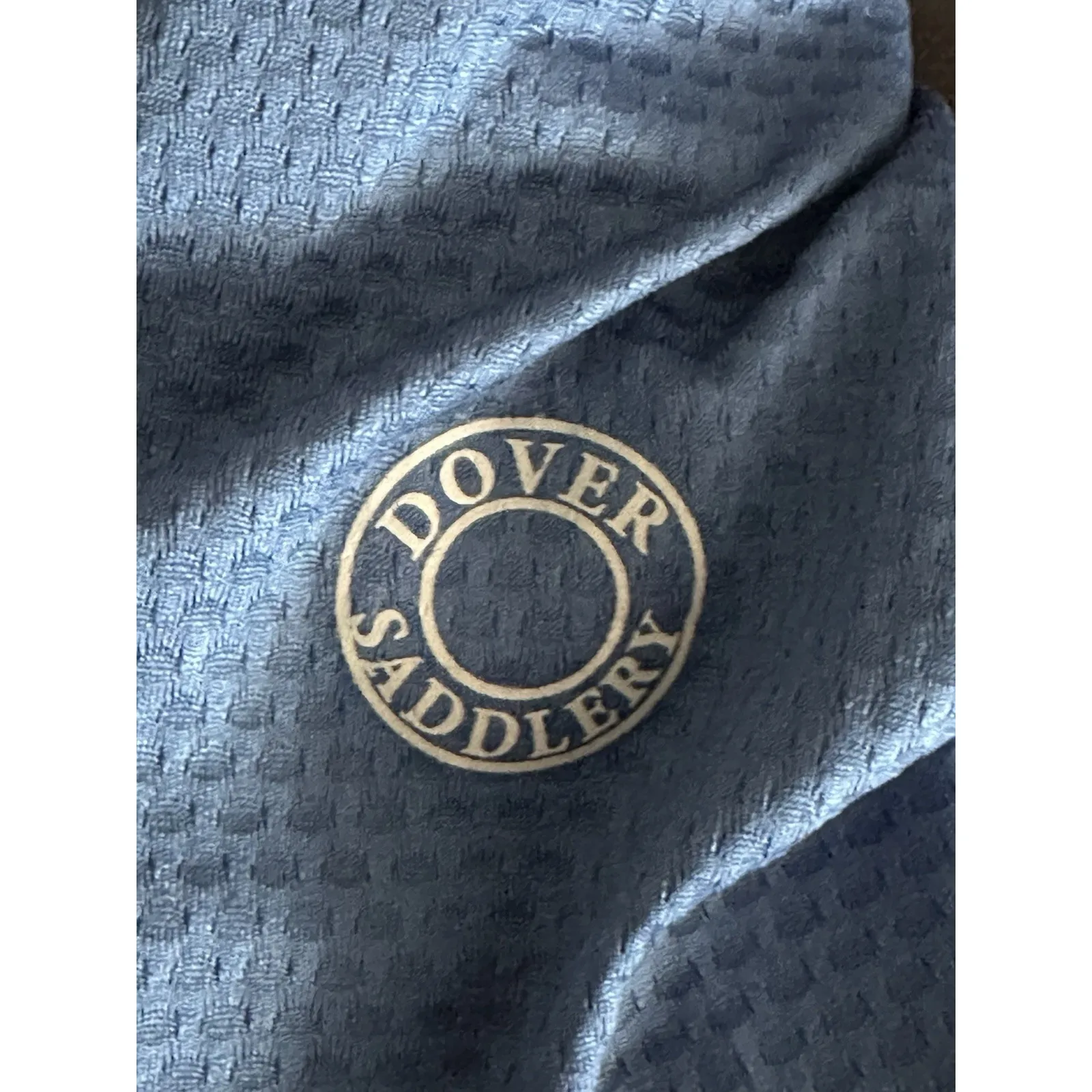 Dover Saddlery Equestrian Shirt Womens XL Blue Short Sleeve Riding Top - Image 3