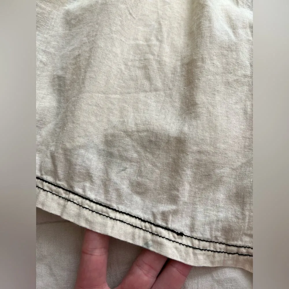 Urban Outfitters Cream Navy Nautical Sailor Anita Button Wrap Romper Seaside- SM - Image 6