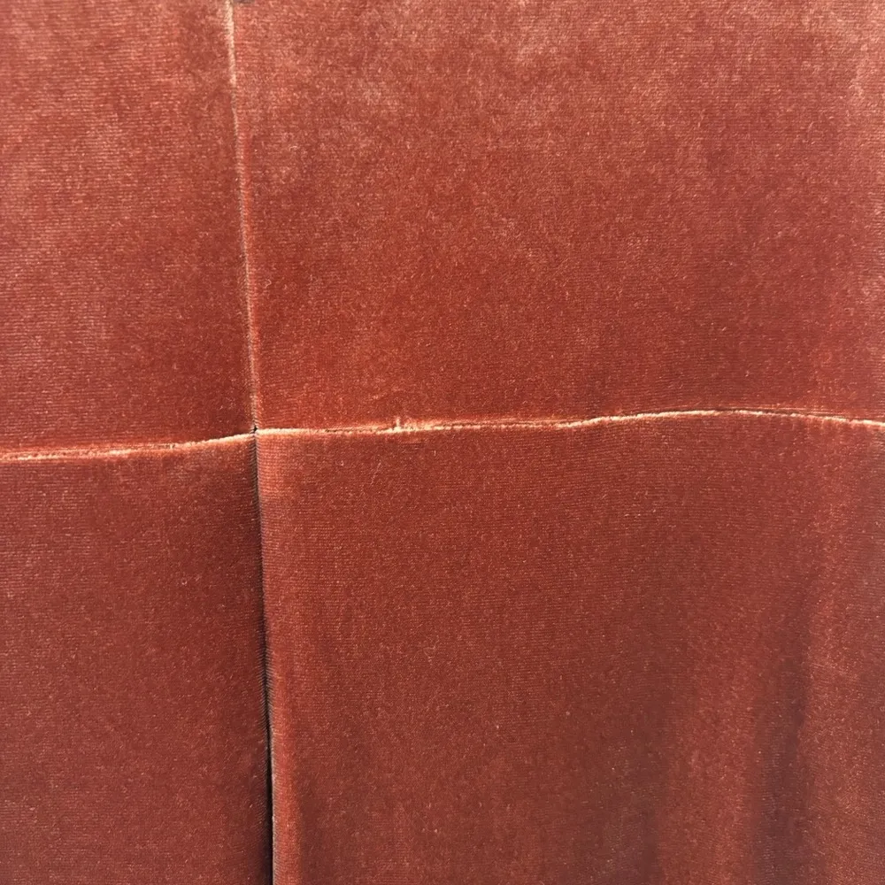 Revelry Giselle Velvet Dress Terracotta Brown Size 2 - Image 8