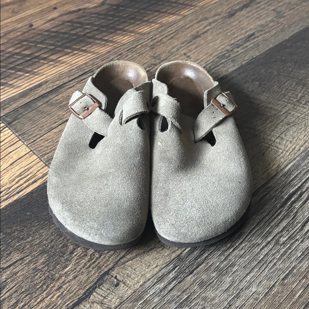 Birkenstock Boston Clog Taupe Women’s Size Eu 39/ US 8 - Image 2