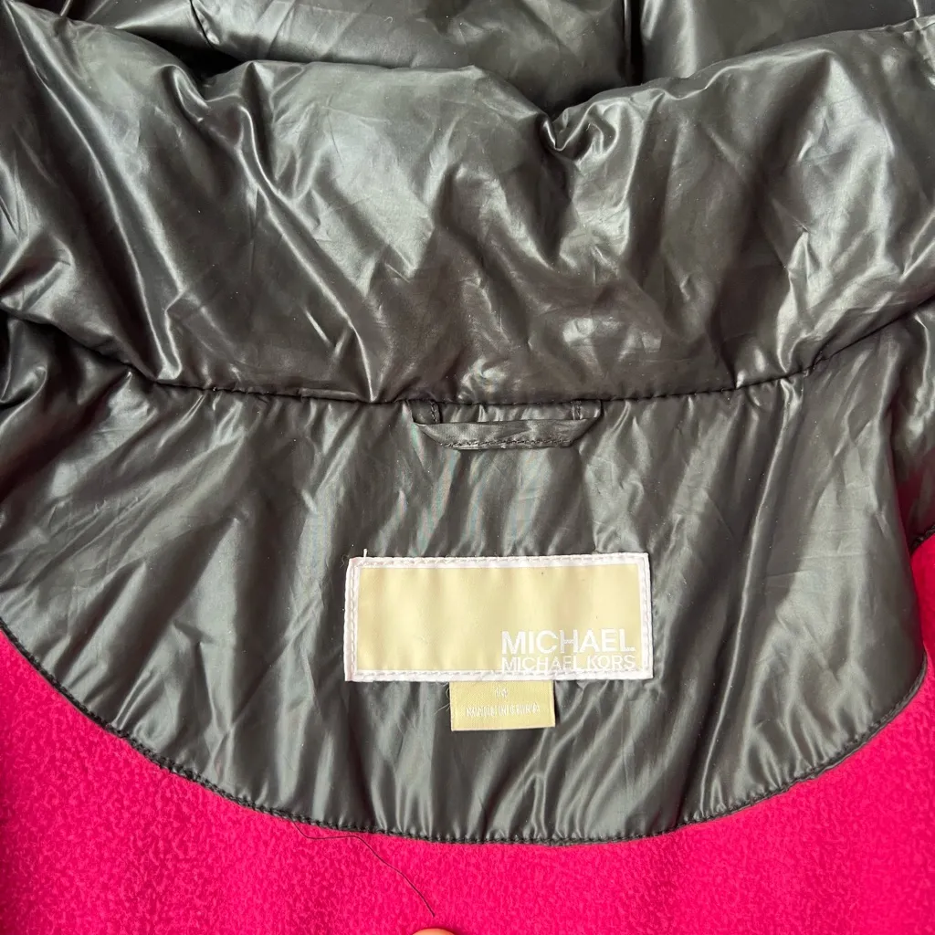 Michael Kors Women's Fuchsia Puffer Jacket - Image 11