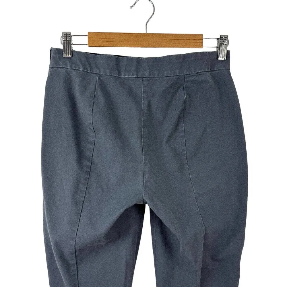 Everlane The Side-Zip Stretch Cotton Work Pant Womens SZ 8 Slate Gray Minimalist - Image 10