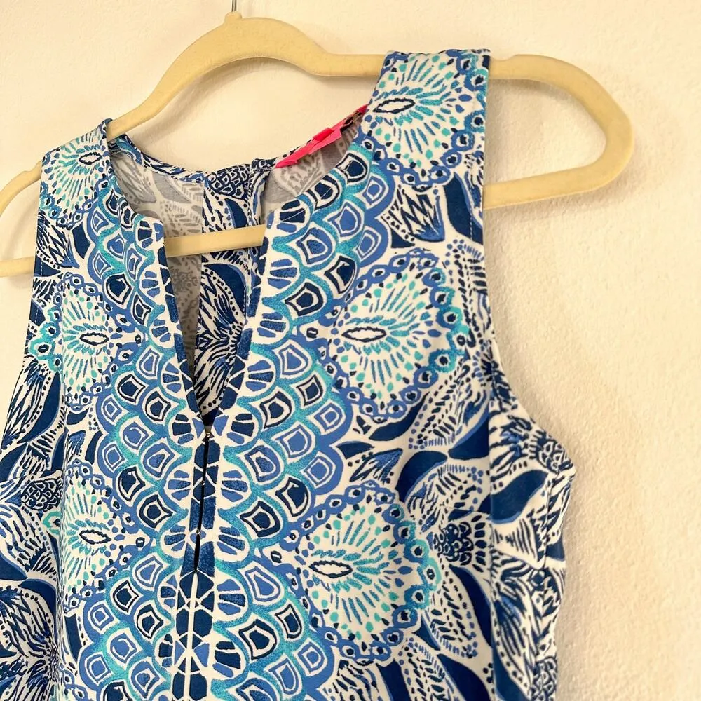 Lilly Pulitzer Dress Kelby Stretch Shift Dress A Mermaid's Tale 0 - Image 3