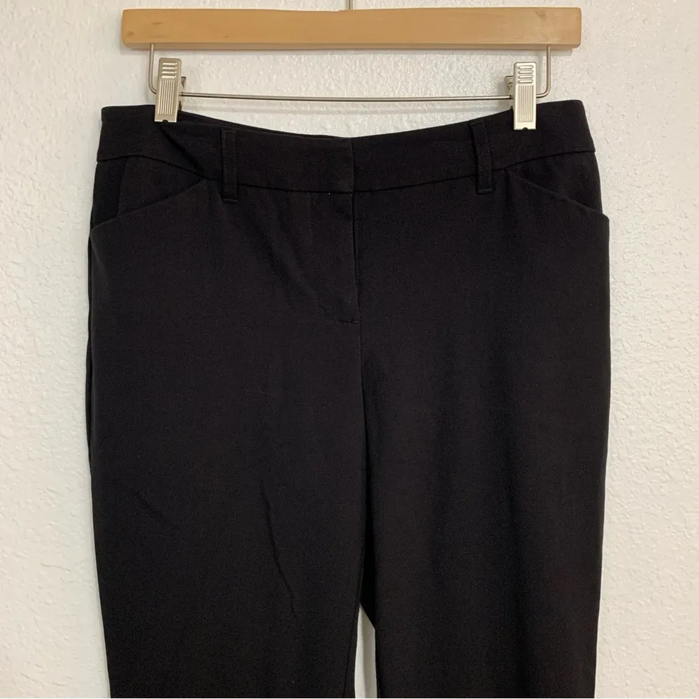 Maurices Solid Black Dress Pants Office Career Wear Size 4 Short - Image 11