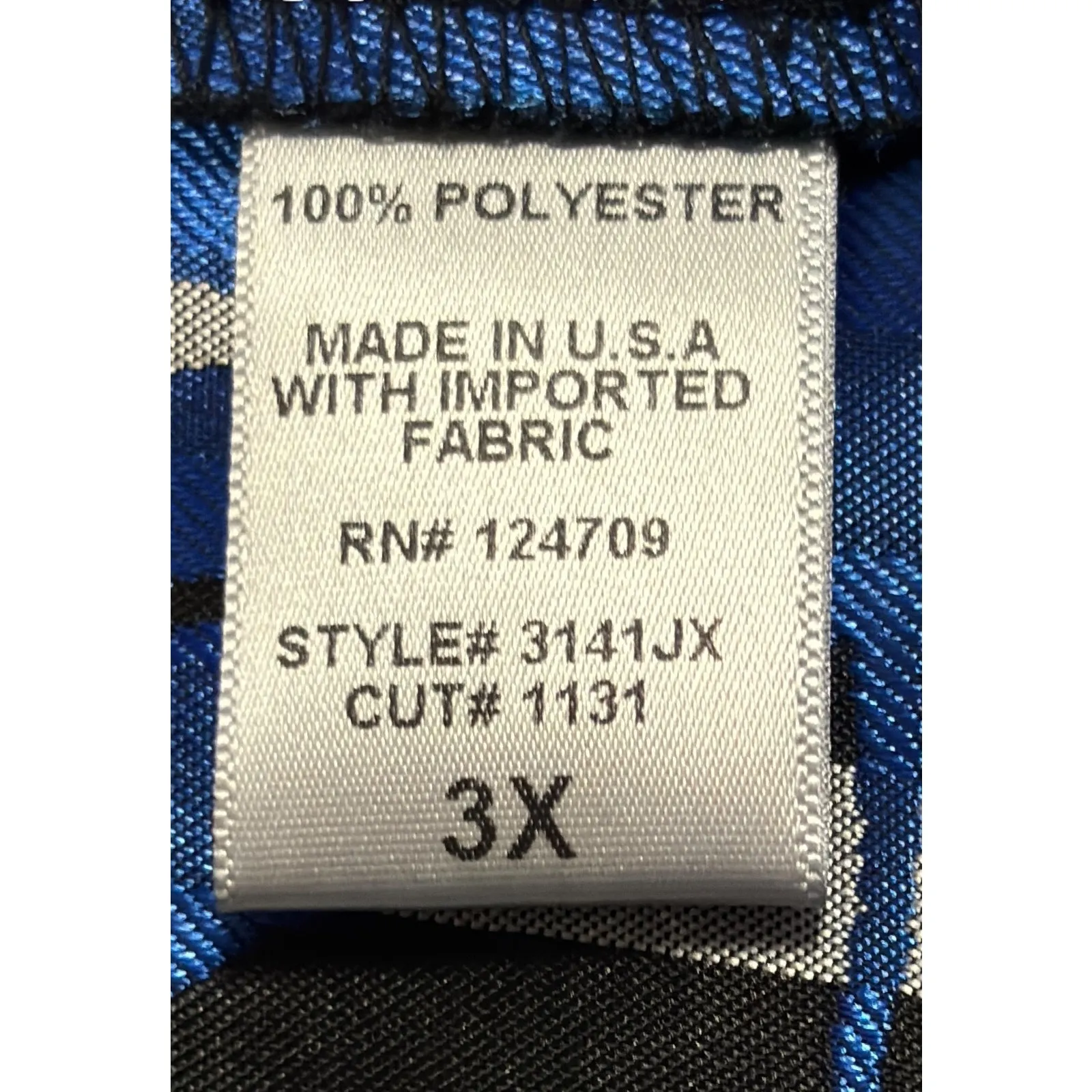 New IC By Connie K Jacket Size 3X Blue Black Silver Stripe Floral Dressy Work - Image 9