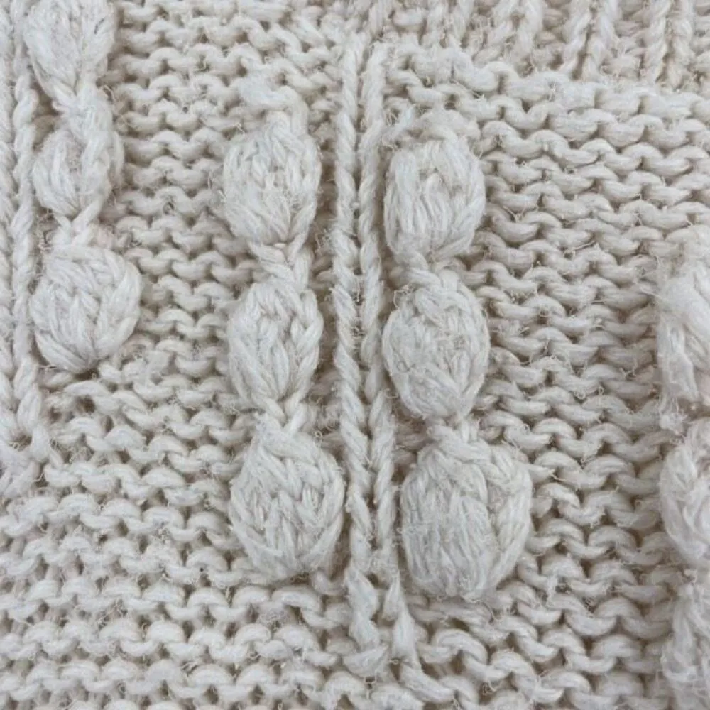 Vintage Memphis Jones by Babette Silk Blend Sleeveless Cream Knit Top Vest mediu Size M - Image 4