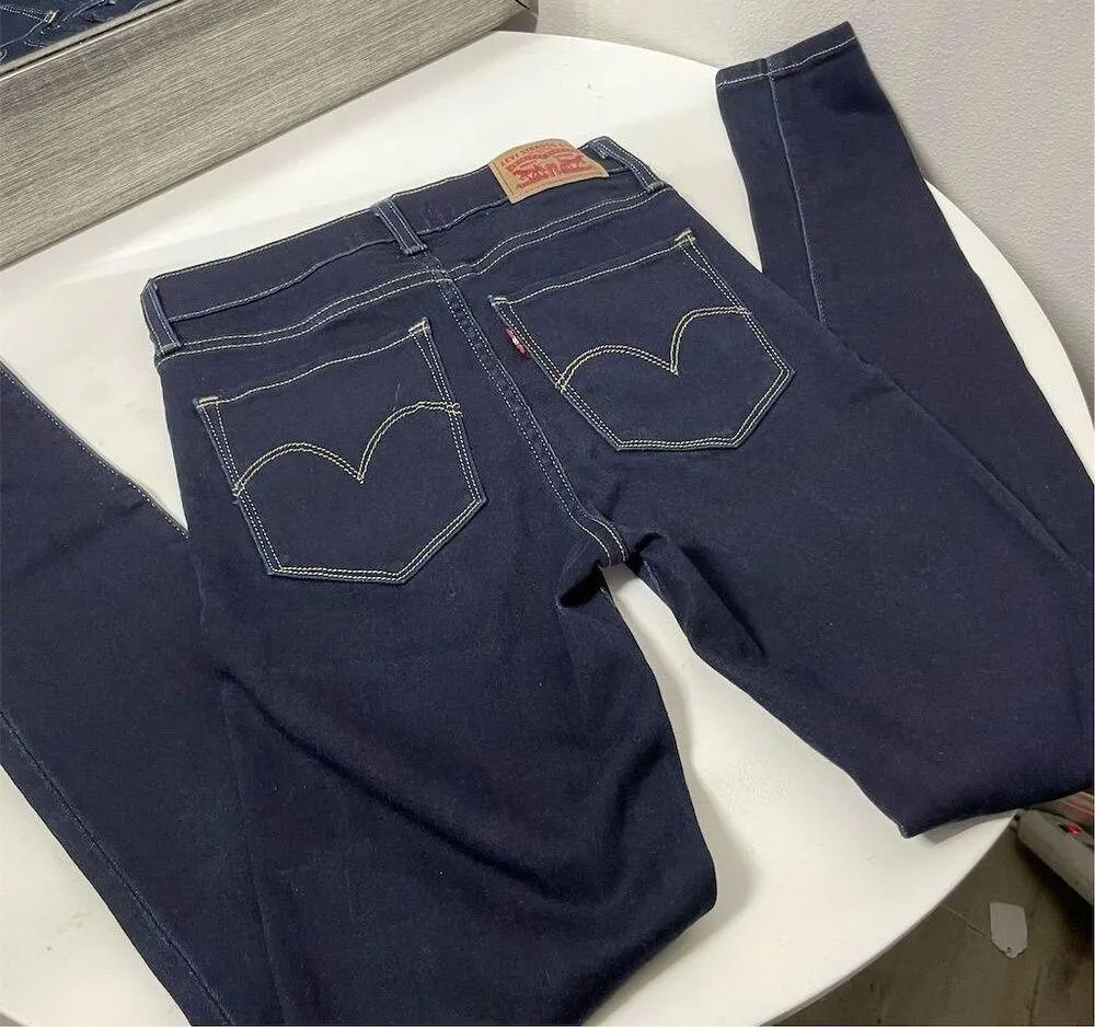 Women's 720 High-Rise Super Skinny Jeans Blue Size 26 - Image 3