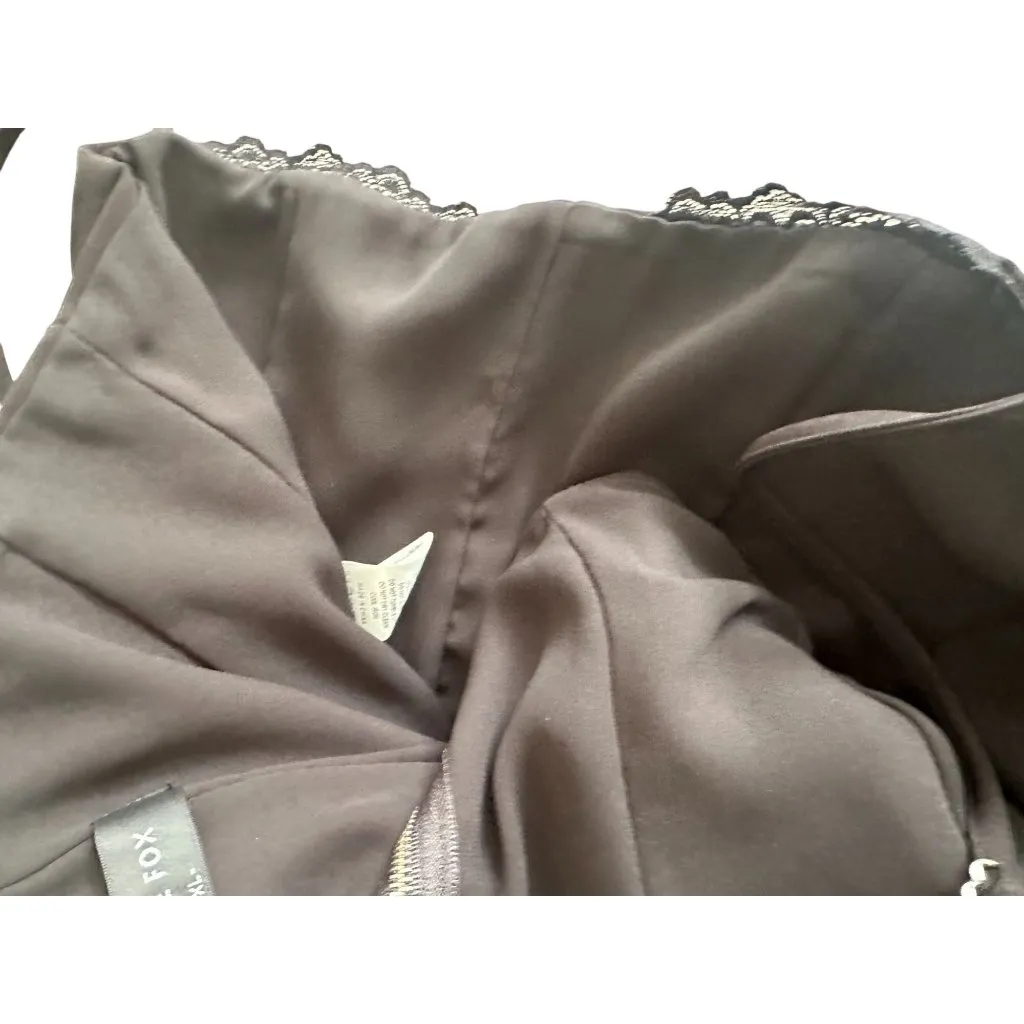 WHITE FOX Black Lace Trim Crop Tank Top Size XL - Image 4