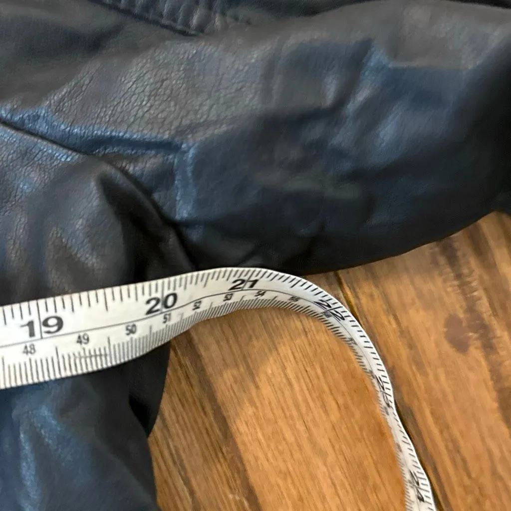 Mossimo NWT quilted faux leather moto jacket size large Black - Image 8