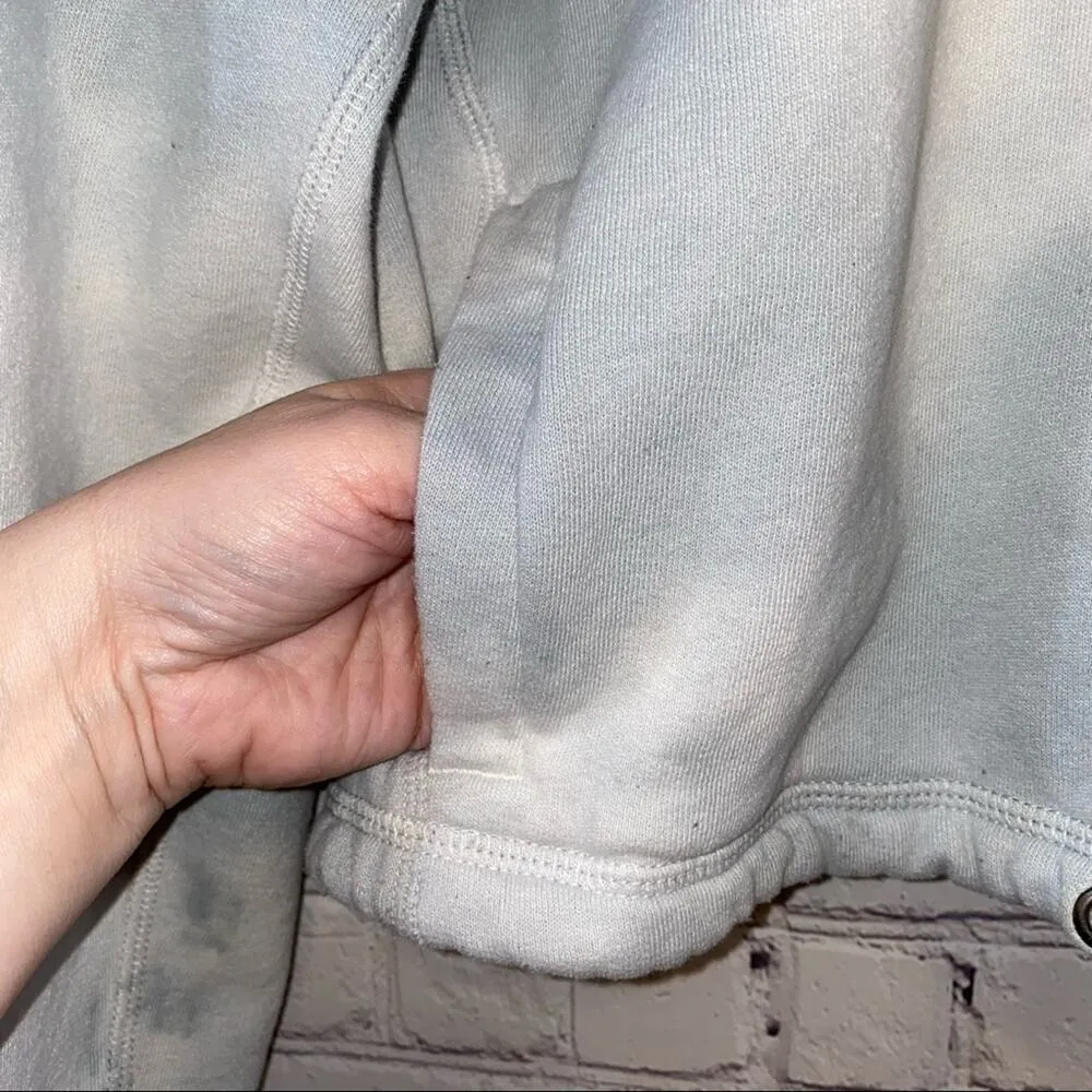 Abercrombie Soft A&F Collection Tie Dye Cropped Hoodie - Image 2