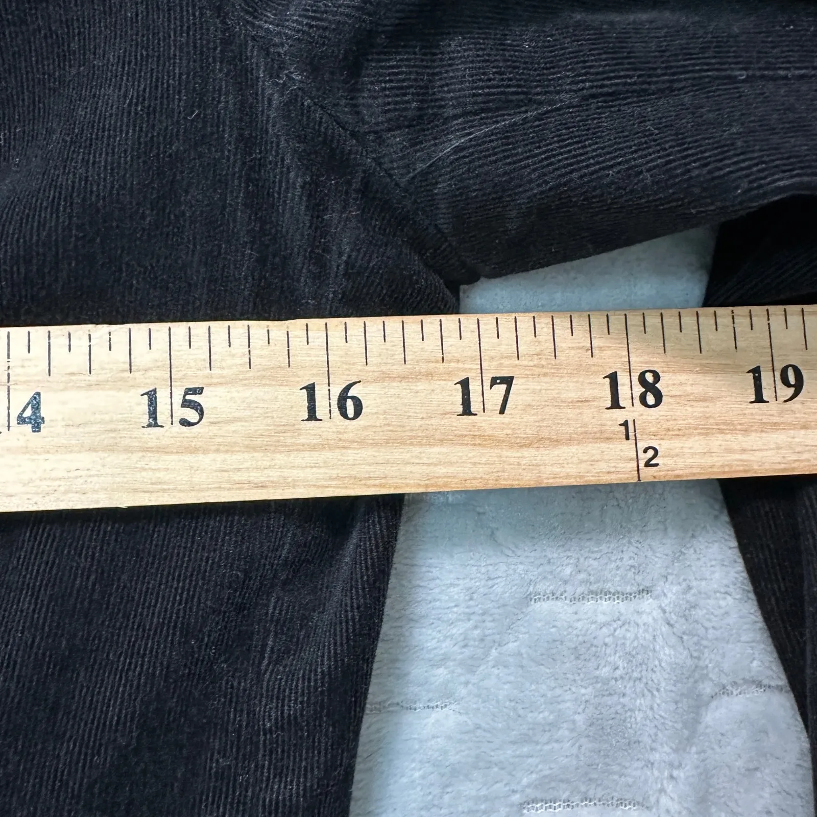 Zara Basic Womens Corduroy Blazer Jacket S Black Dark Academia Office Minimalist - Image 5