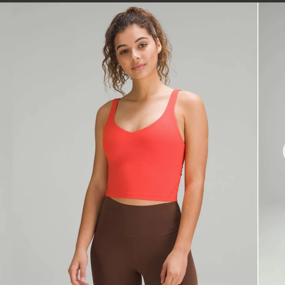 Lululemon Align High-Rise Pant Double Lined  25" & Tank size 6 Solar Orange NWOT - Image 12