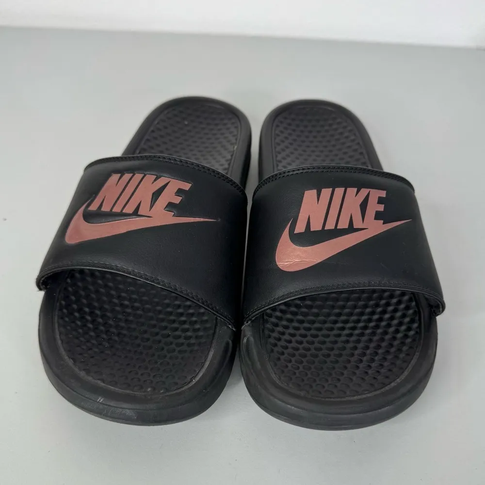 Nike Slide Sandals Pink Swoosh Size 10 - Image 2