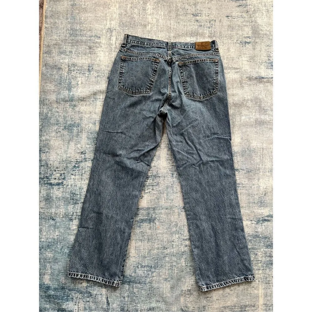 Calvin Klein Medium Blue Boot Cut Jeans Size 12 - Image 2