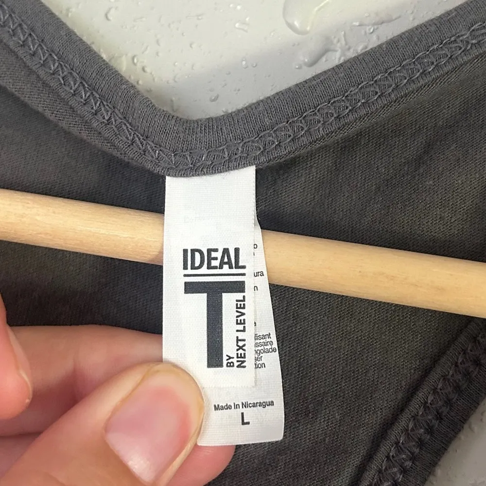 🦋 Next Level Apparel Gray Relaxed Tank Top Chakra Casual Large - Image 4