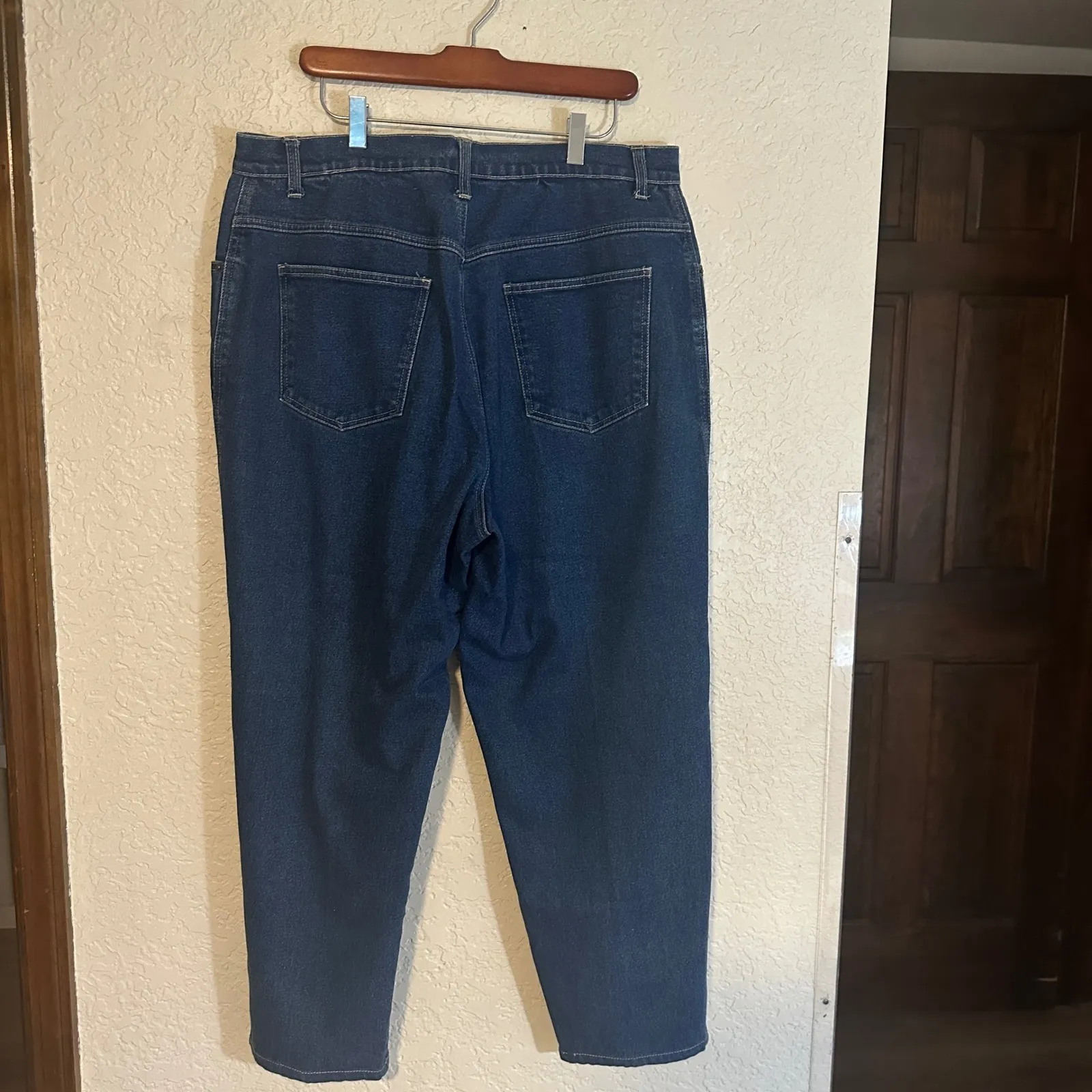 Denim + Co.‎ Blue High Rise Straight Leg Jeans Women's Size 18W Cotton Spandex - Image 3