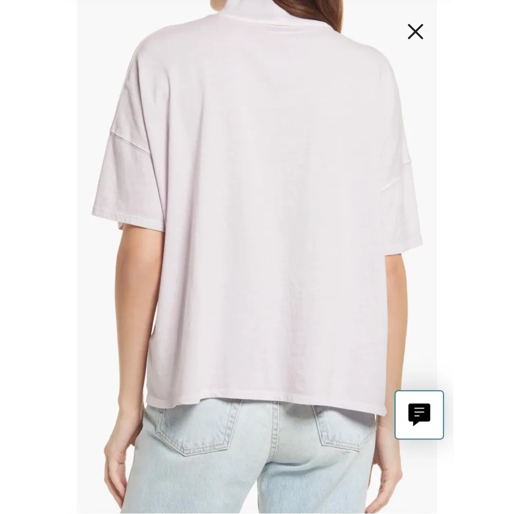 WE THE FREE Fearless Mock Neck Top in Dusty HImalaya Size L - Image 3