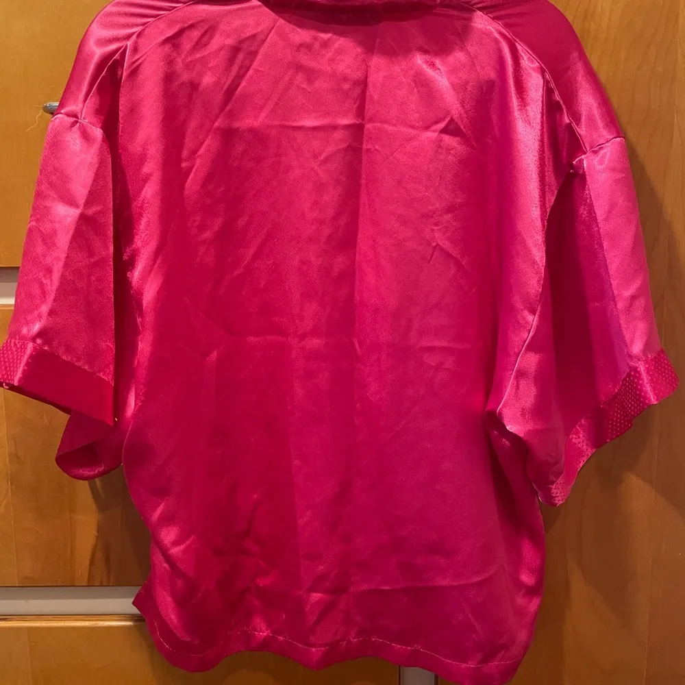 Vintage Victoria’s Secret Gold Label Satin Pajama Set Pink Medium - Image 5