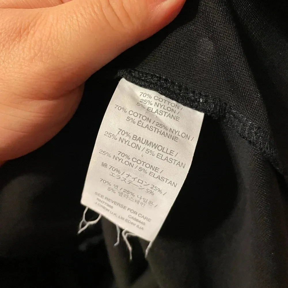 J.CREW Y2K BLACK STRUCTURED PEPLUM TOP - Image 4