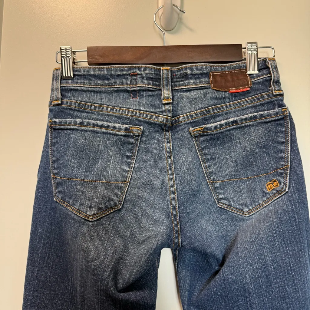 Big Star Jeans‎ Y2k Flary Bootcut Wide Jean Mid Rise Dark Wash 25R - Image 5