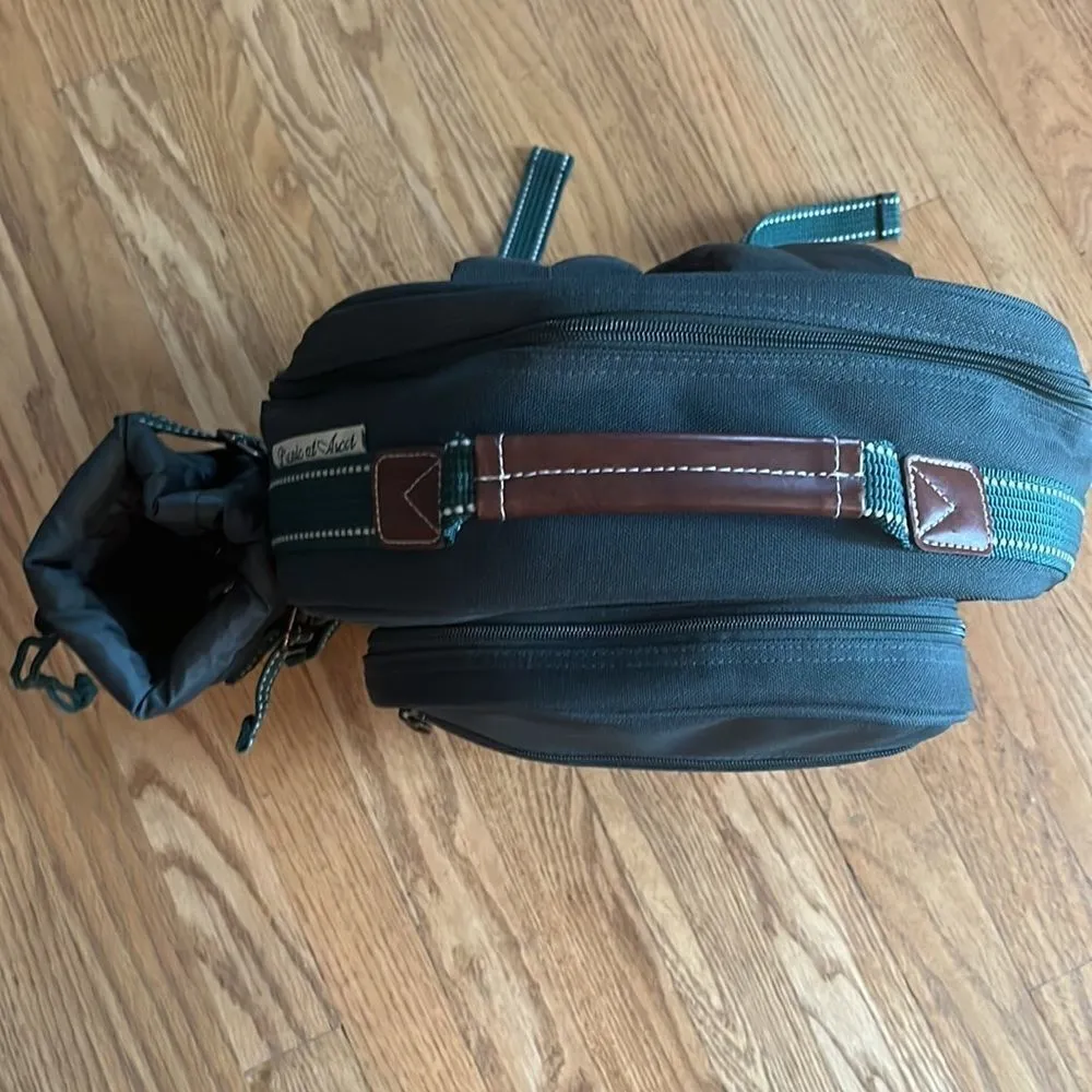 Picnic at Ascot Original Equipped 2 Person Green Picnic Backpack w/ Cooler - Image 9