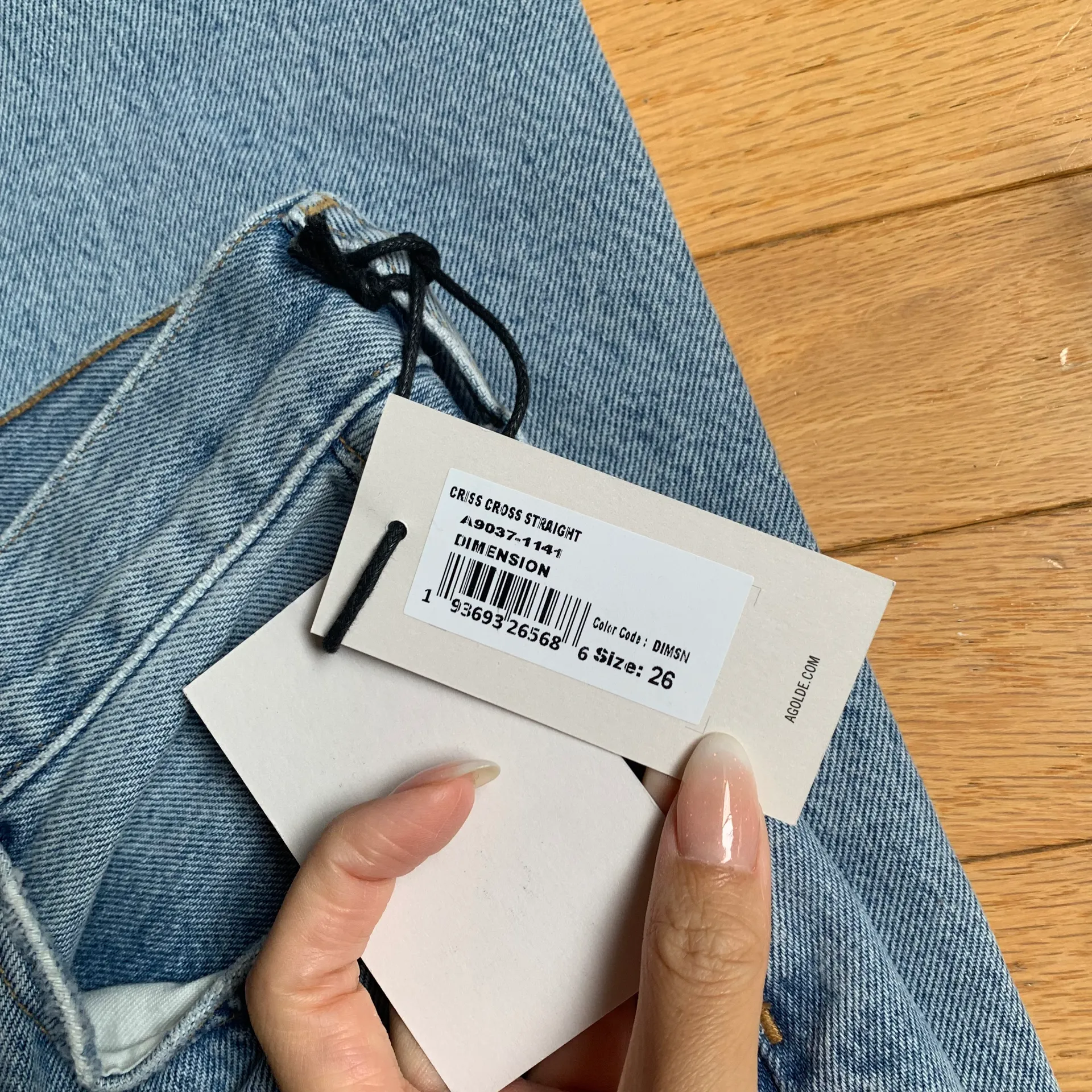 Criss Cross Straight Jeans - Image 5