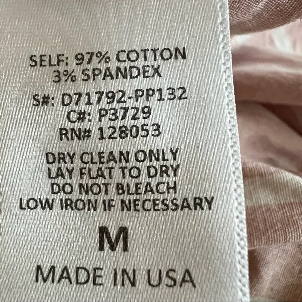 Potter’s Pot Top Off the Shoulder Striped Pink S Chic Preppy Brunch Boho Chic - Image 15