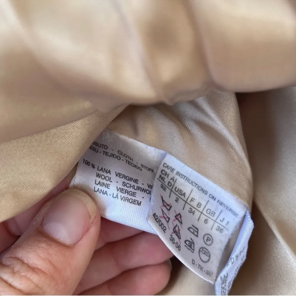 MaxMara Wool Belted Trench Coat 2 - Image 6