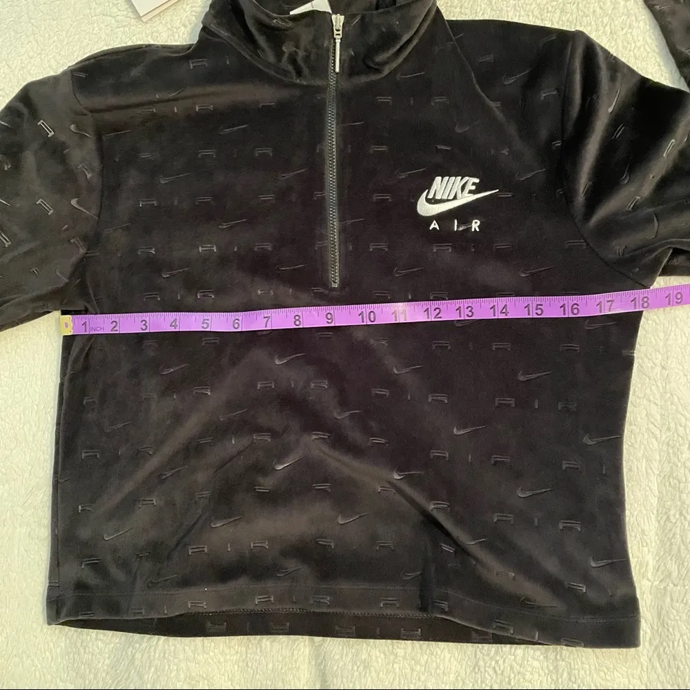 Nike Air Women’s Velour Quarter Zip Long Sleeve Top - Image 15