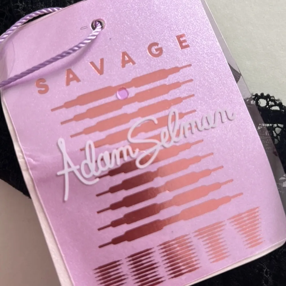 SAVAGE FENTY by Adam Selman Lacy but not Racey Unlined bra in Caviar size 34 B - Image 14