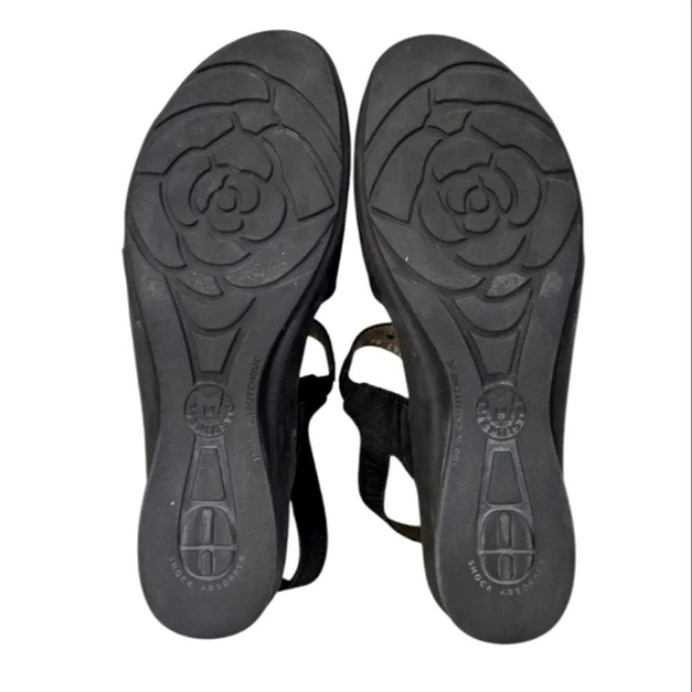 Mephisto Phiby Perforated Sandals GUC $295 Size 42 US 12 S3452 Black - Image 9