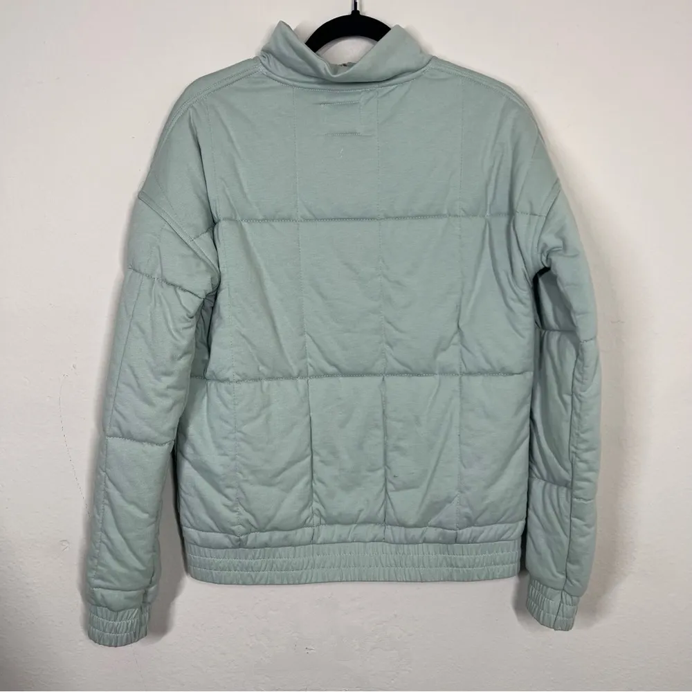 Allfenix Anthropologie Seafoam Quilted Zip-Up Jacket - Image 8