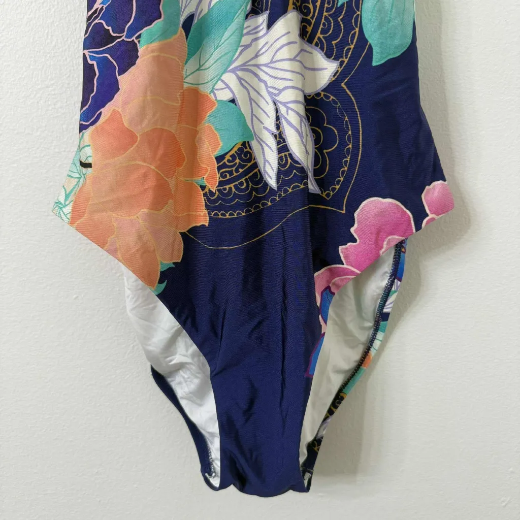 {S/M} Trina Turk Opulent Floral One-Piece Swimsuit - Image 7